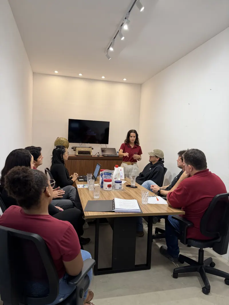 Reunião de planejamento da equipe Soda Escorpião